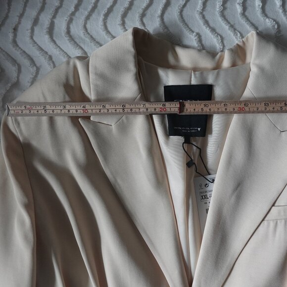 NWT Zara Cream Jacket Blazer - Picture 10 of 13